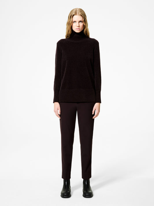 Velvet Vent Turtleneck Wom Knit