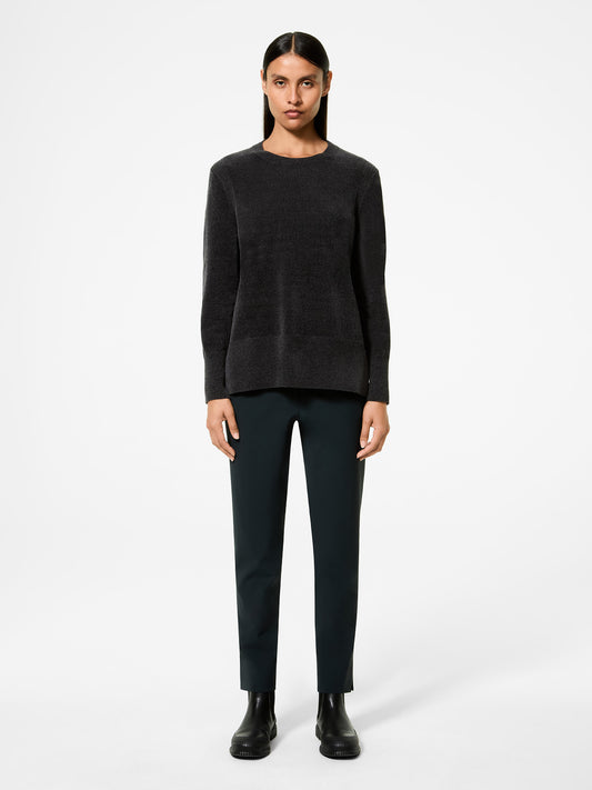 Velvet Vent Round Wom Knit