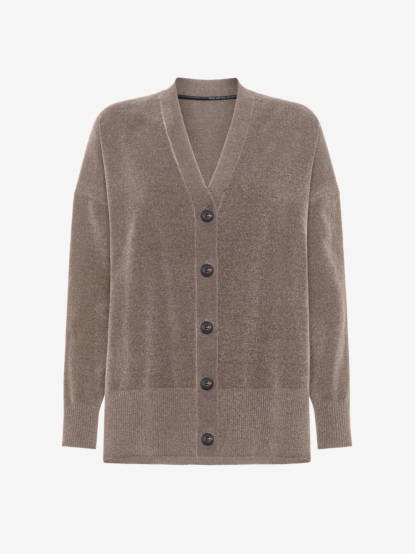 Velvet Vent Cardigan Wom Knit