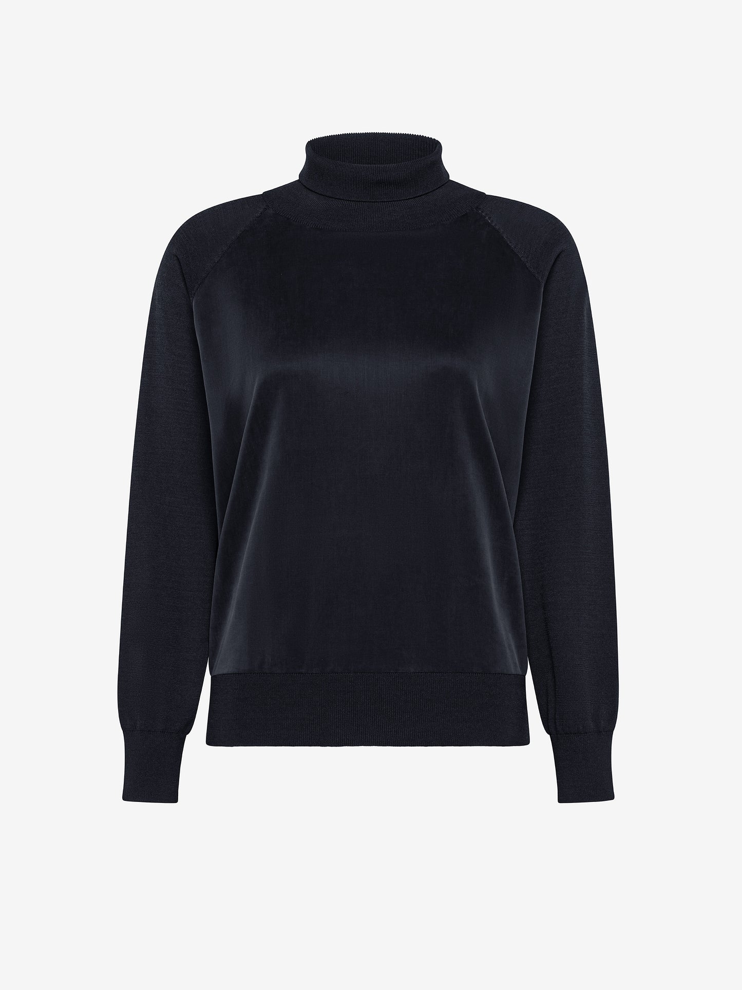Cupro Turtleneck Wom Soft Knit