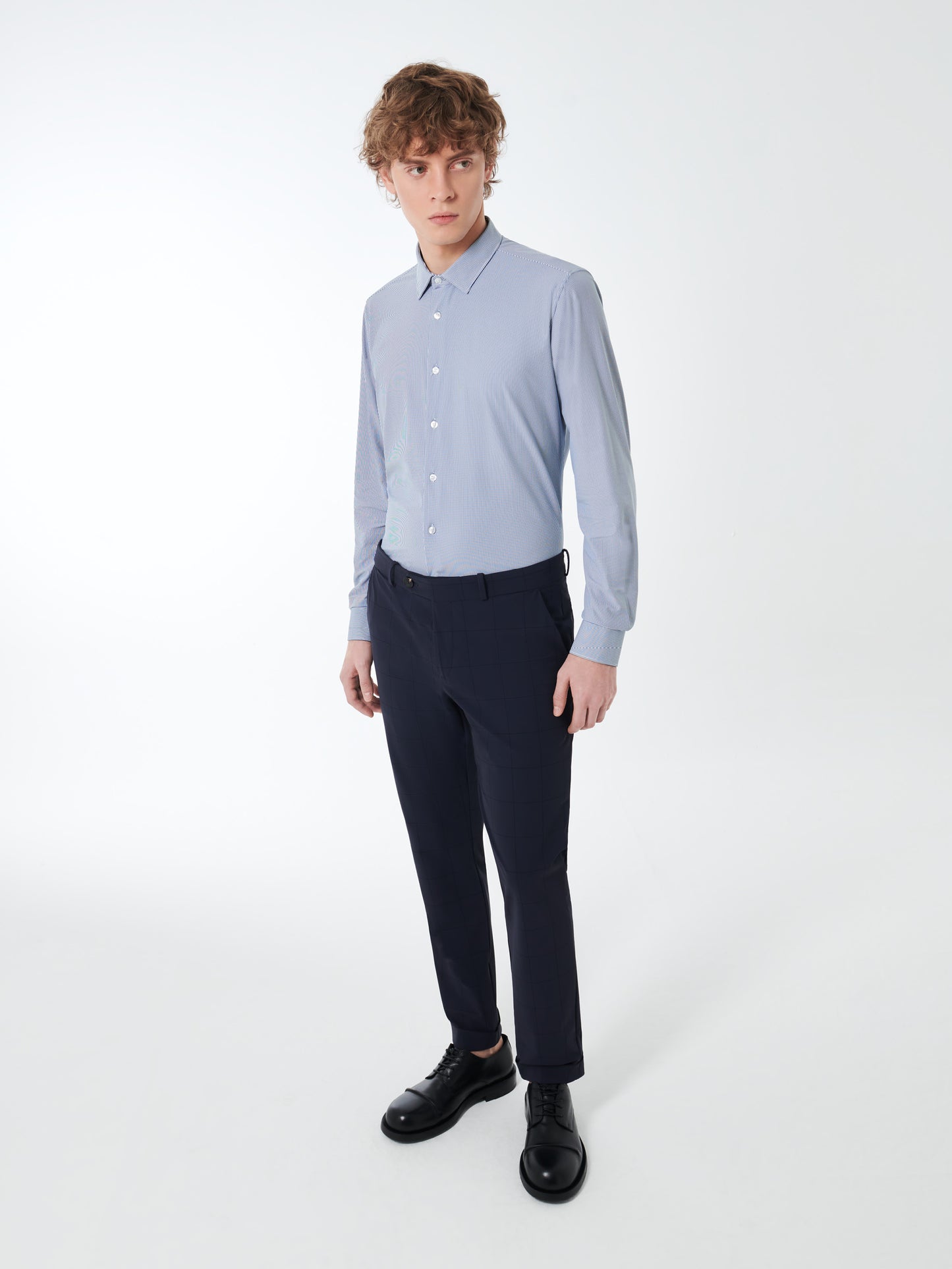 Oxford Jacquard Open Shirt