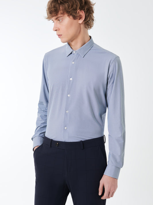 Oxford Jacquard Open Shirt