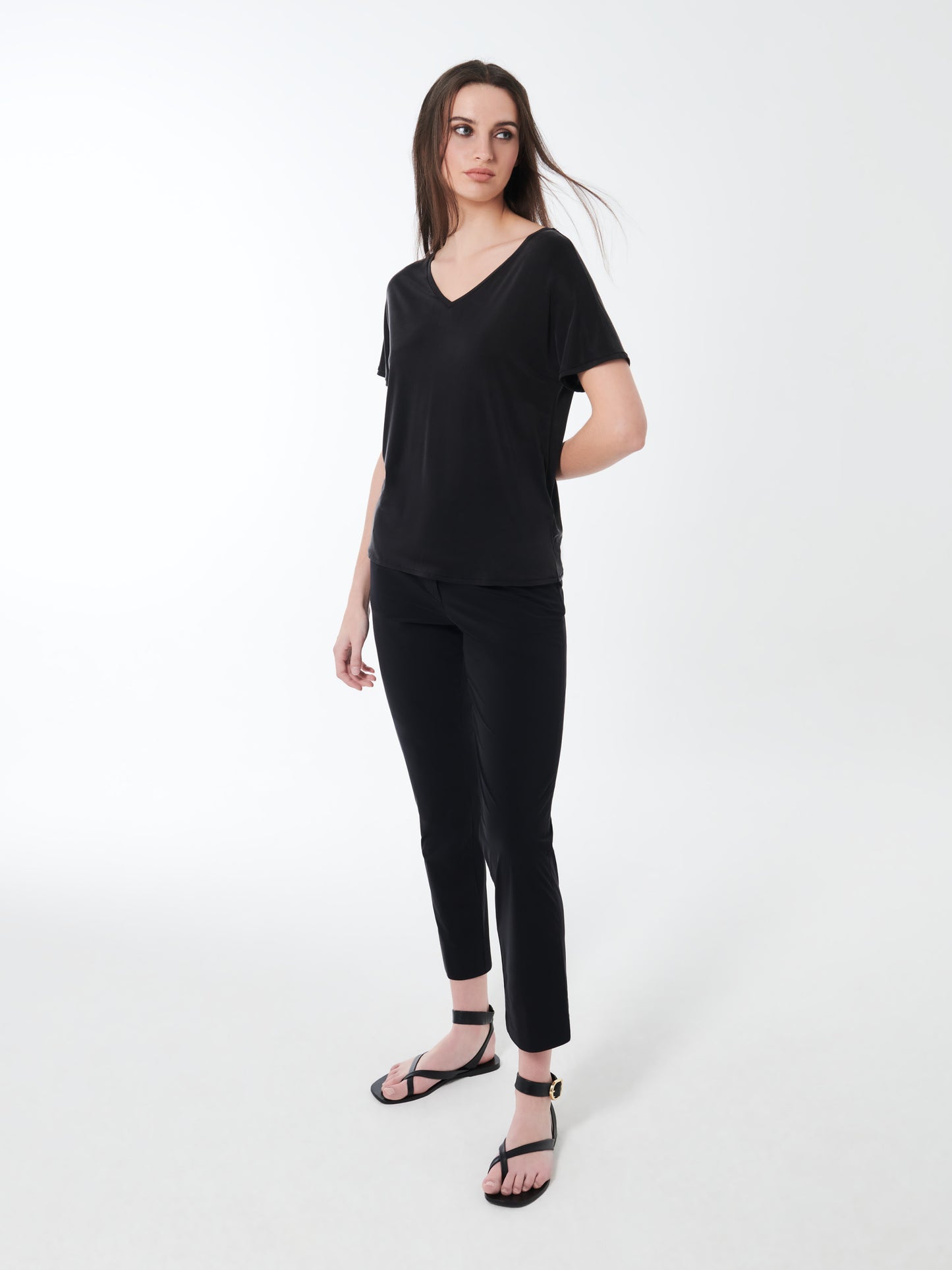 Cupro V Neck Wom Shirty