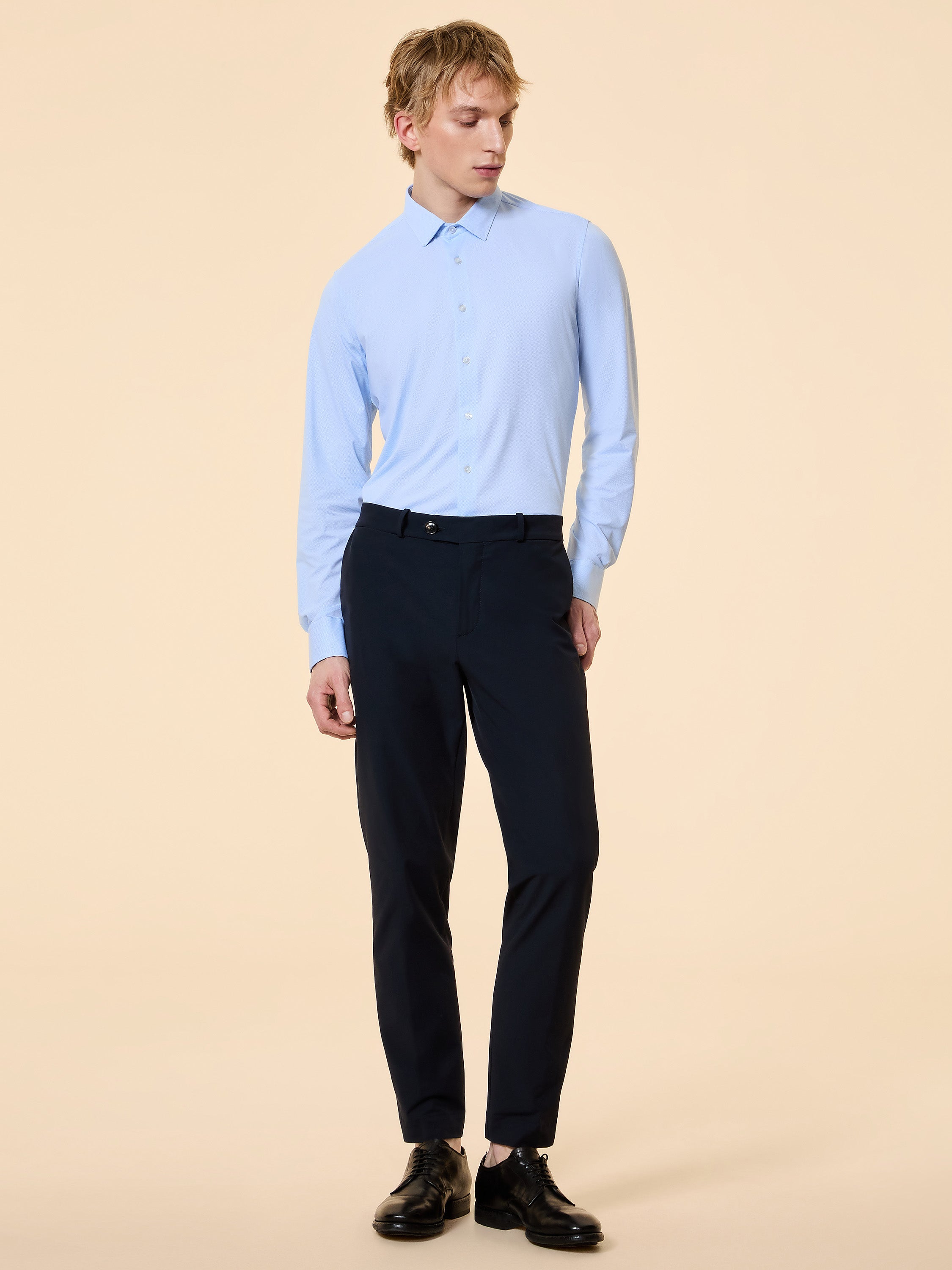 Oxford Jacquard Open  Shirt