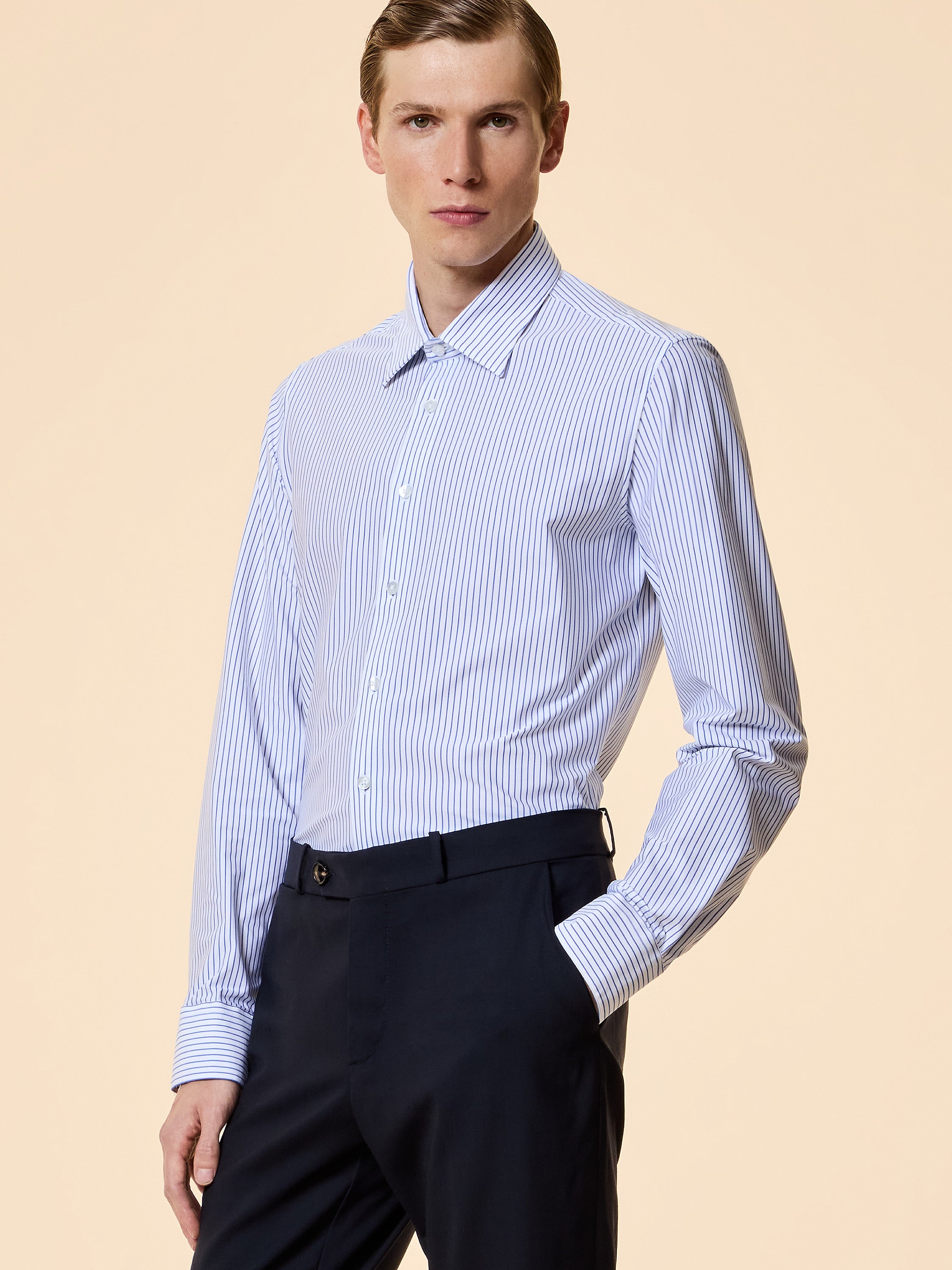 Oxford Jacquard Stripe  Shirt