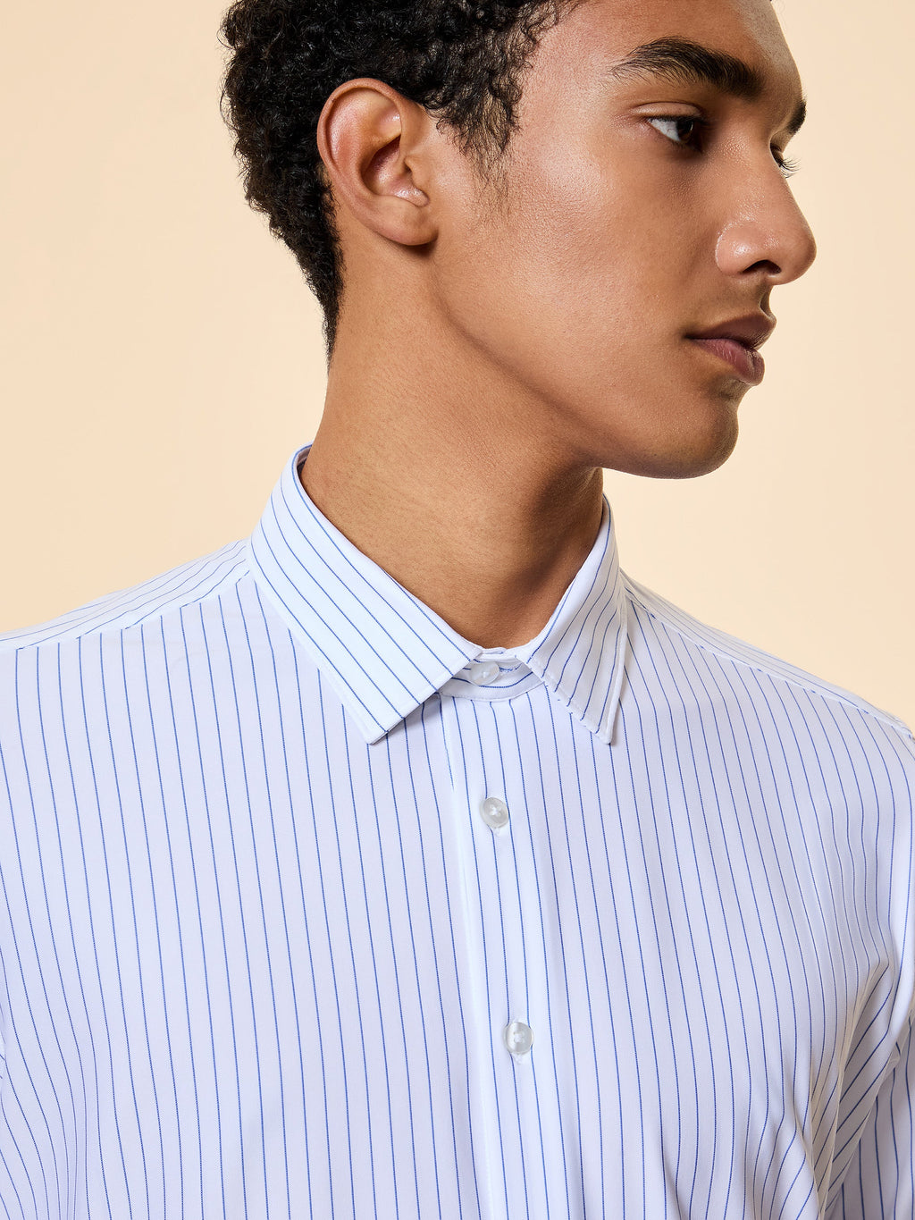 Oxford Jacquard Stripe Open Shirt - RRD Roberto Ricci Designs - Official Online Store