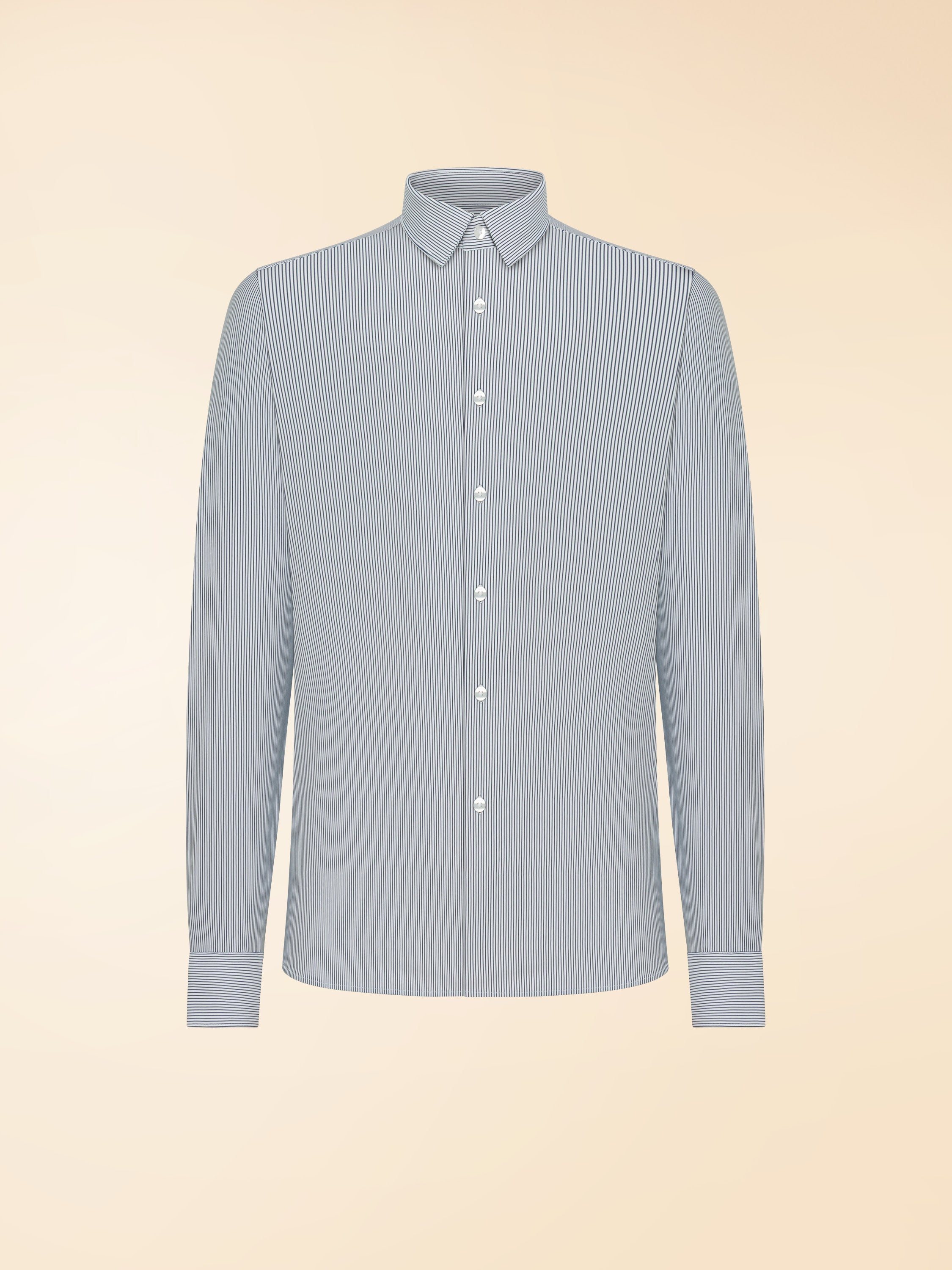 Oxford Jacquard Stripe Open Shirt - RRD Roberto Ricci Designs - Official Online Store