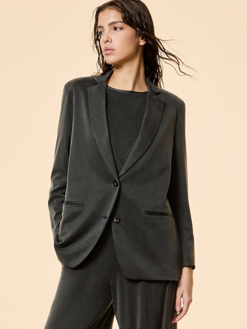 Cupro Boyfriend Wom Blazer - RRD Roberto Ricci Designs - Official Online Store