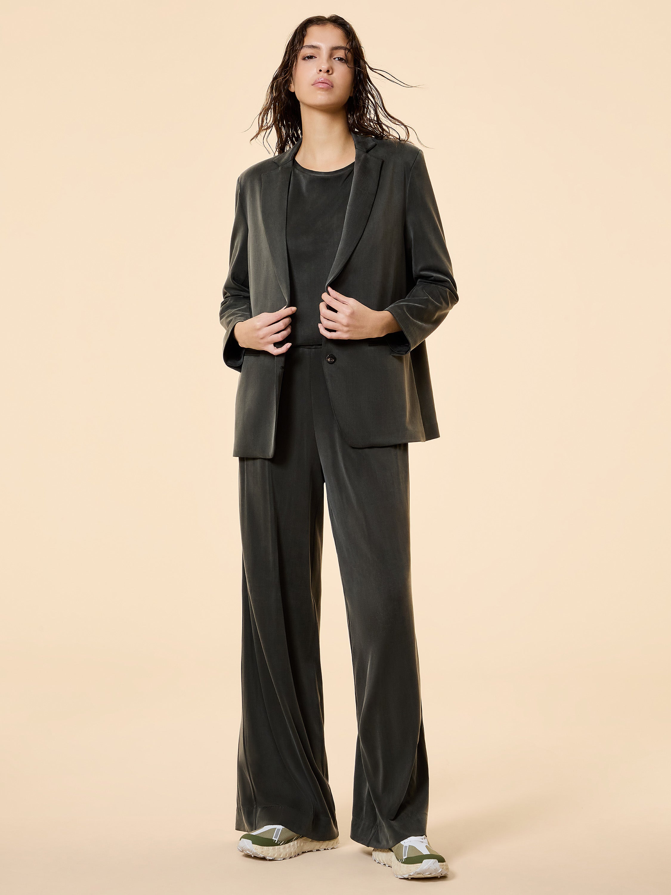 Cupro Boyfriend Wom Blazer - RRD Roberto Ricci Designs - Official Online Store