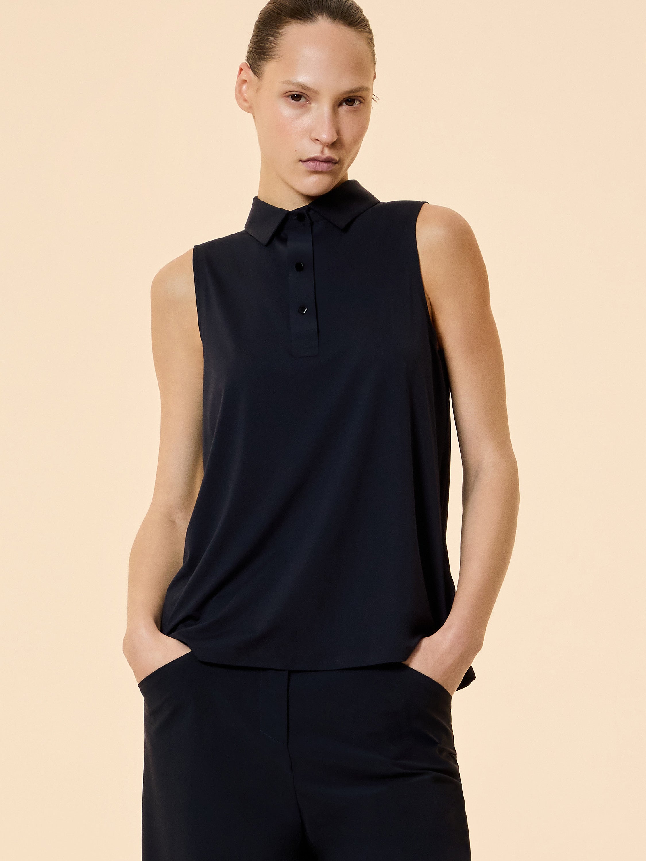 Oxford Sleeveless Wom Polo - RRD Roberto Ricci Designs - Official Online Store