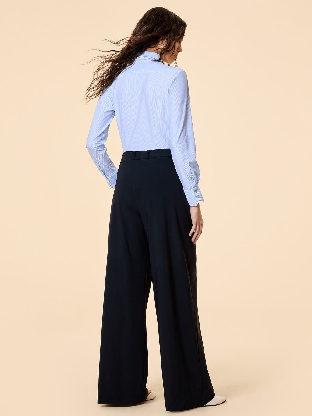 Oxford Jacquard Stripe  Wom Shirt