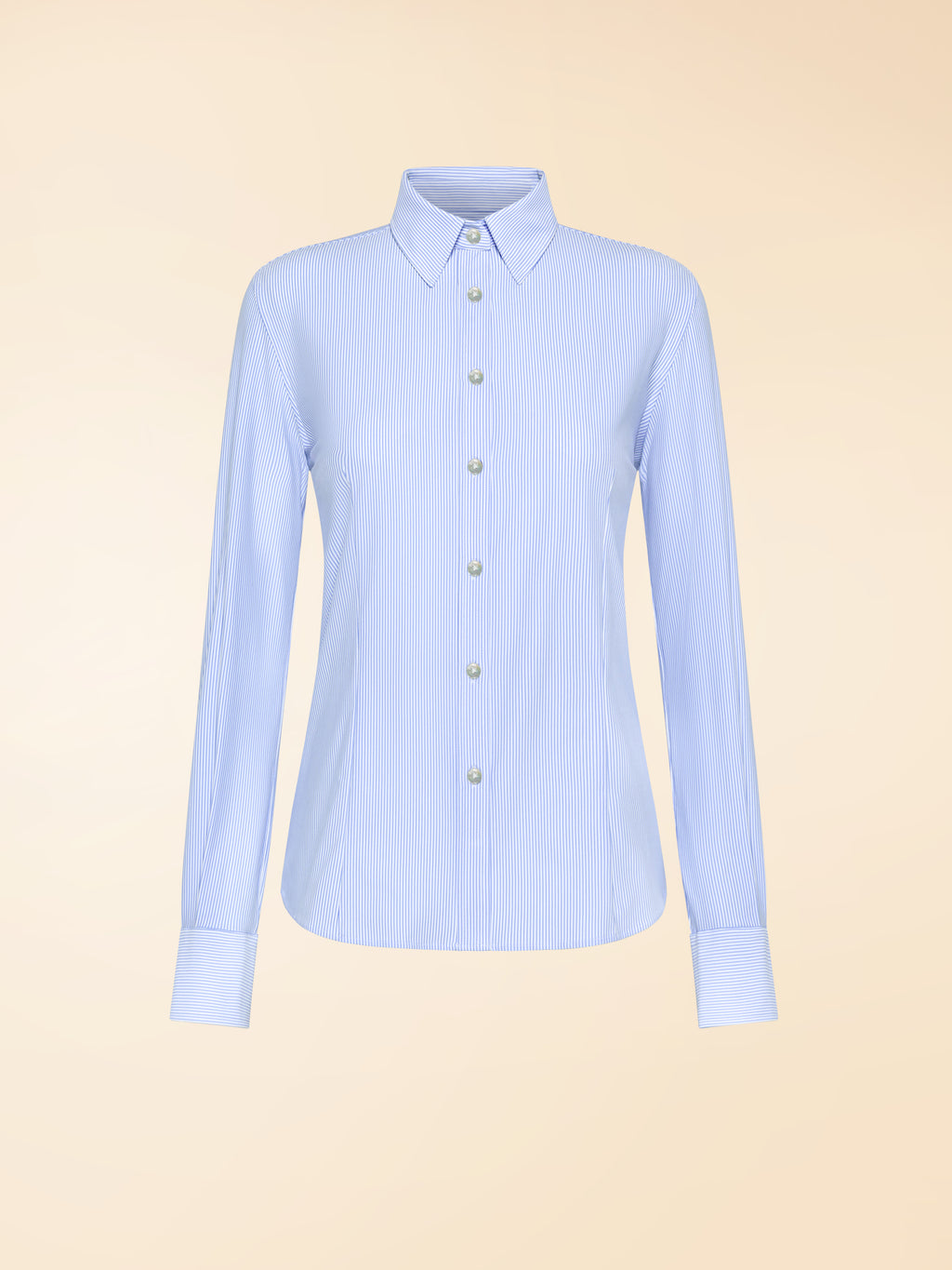 Oxford Jacquard Stripe  Wom Shirt
