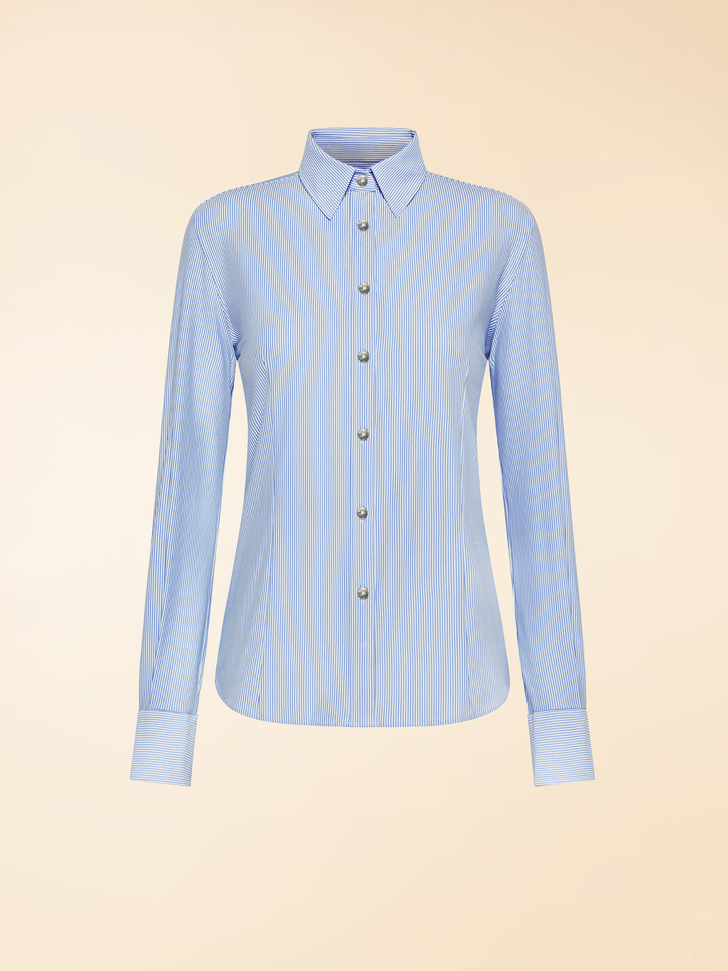Oxford Jacquard Stripe  Wom Shirt