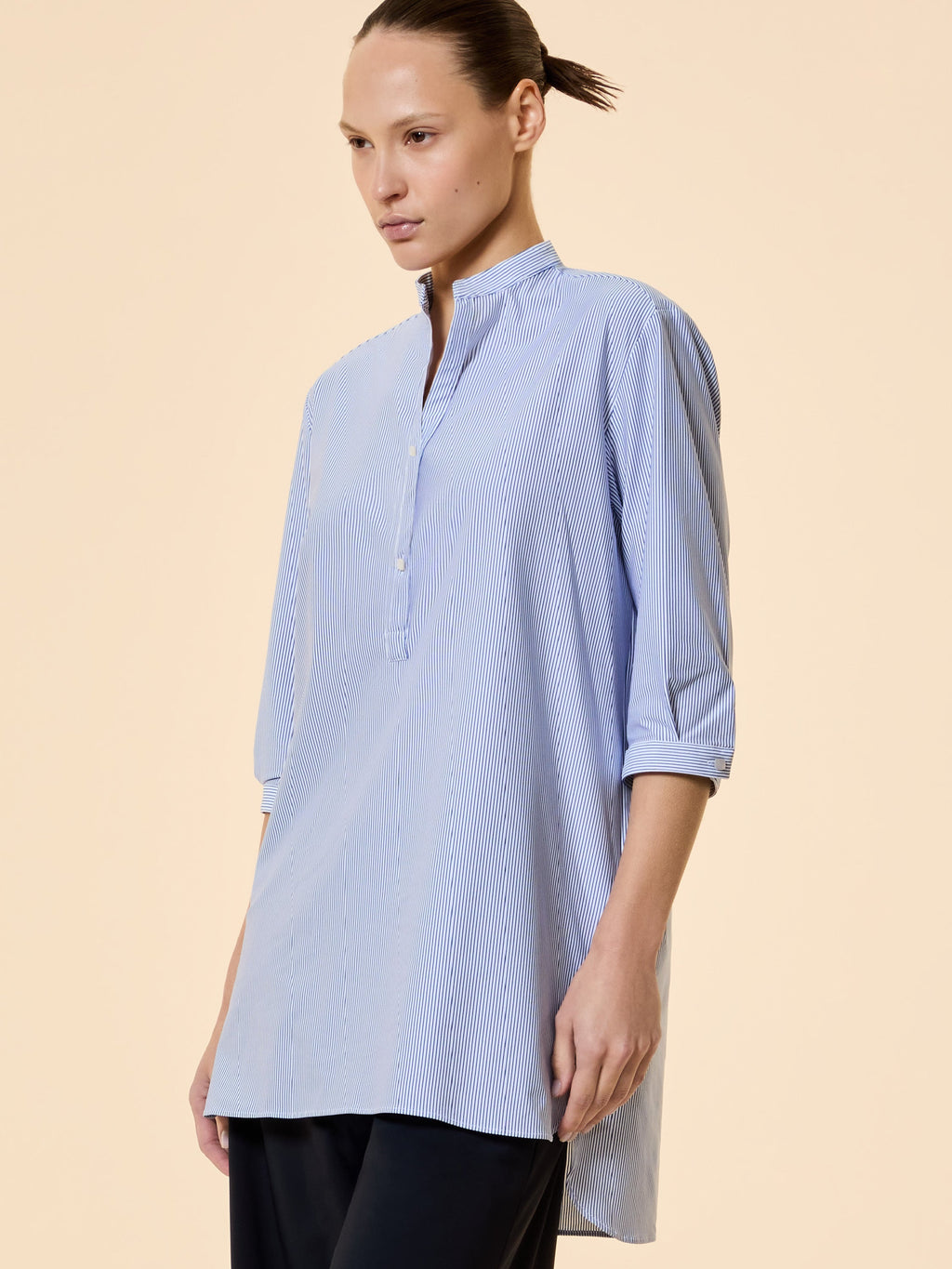 Oxford Jacquard Stripe Kor Wom Shirt - RRD Roberto Ricci Designs - Official Online Store