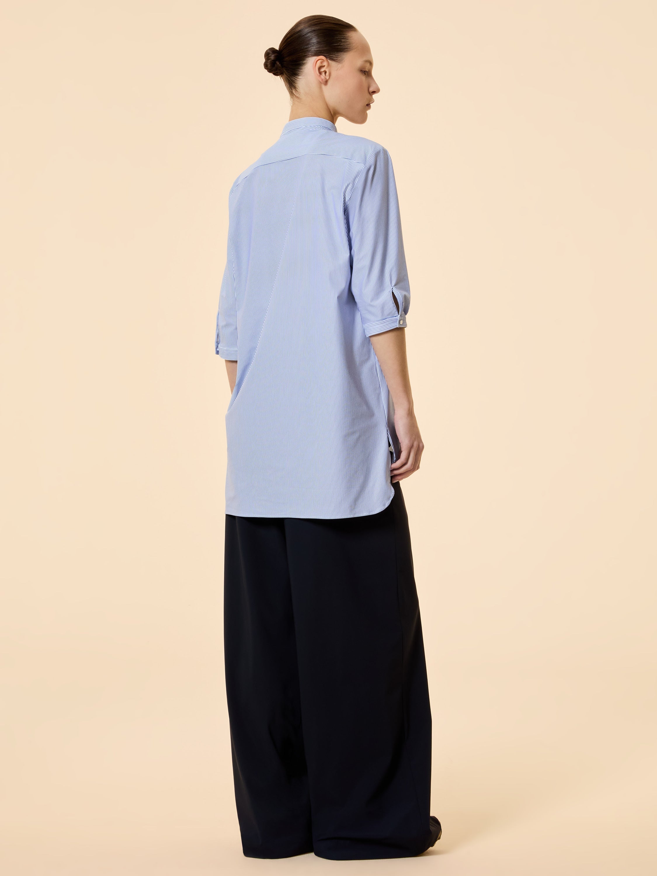 Oxford Jacquard Stripe Kor Wom Shirt - RRD Roberto Ricci Designs - Official Online Store