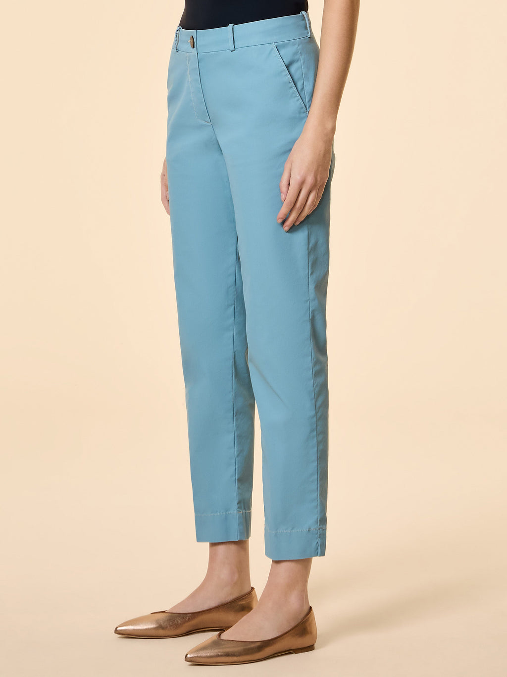 Marina Chalk Chino Wom Pant - RRD Roberto Ricci Designs - Official Online Store