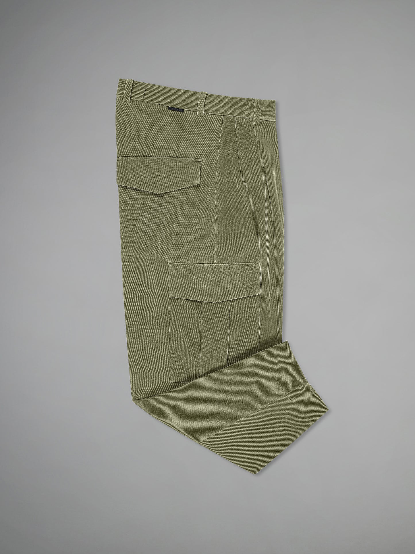 Techno Velvet Diago Military Pocket Wom Pant