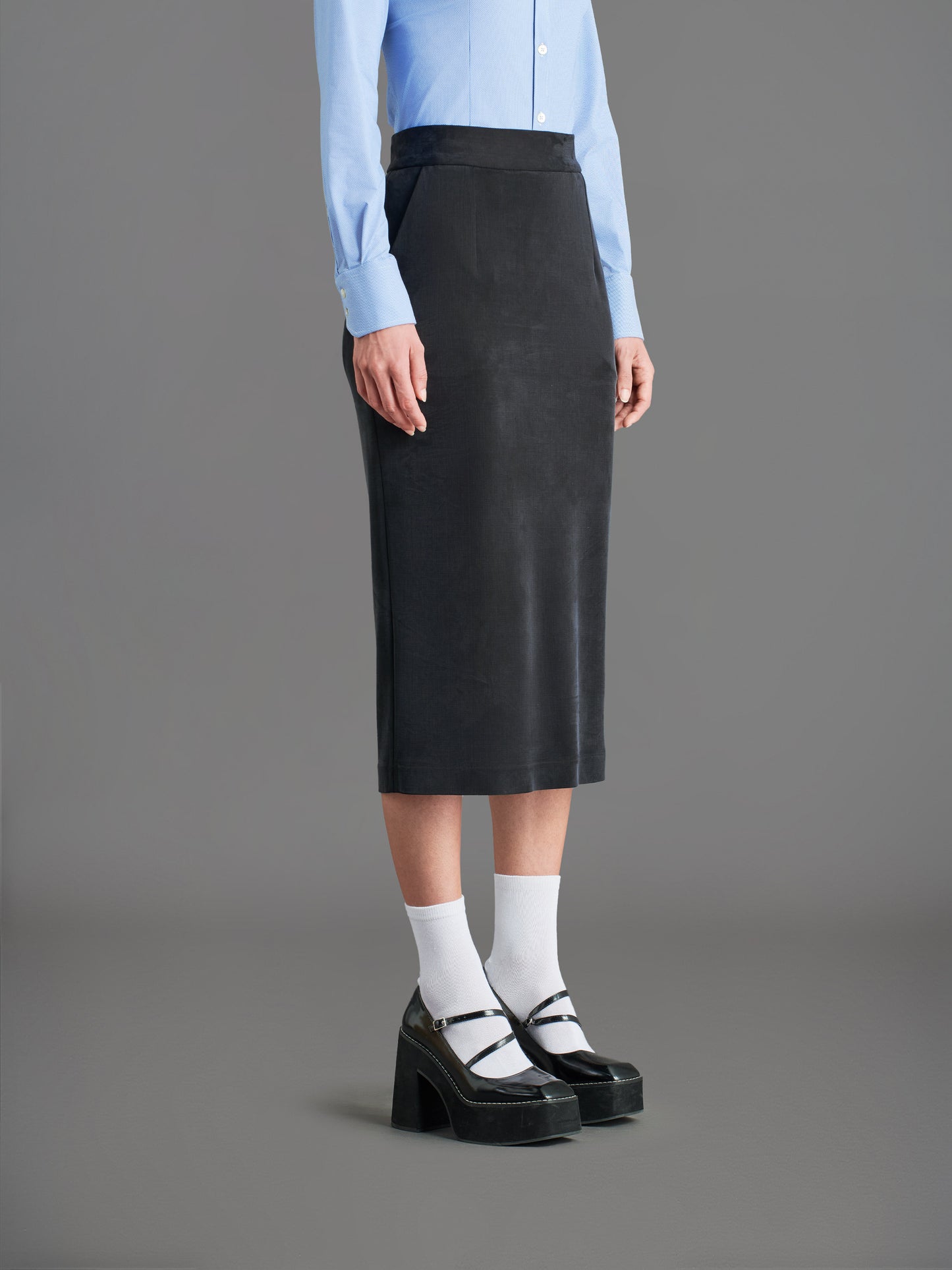 Cupro Wom Skirt