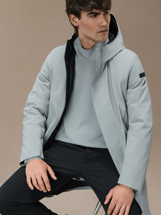 Color Detachable Parka Jkt