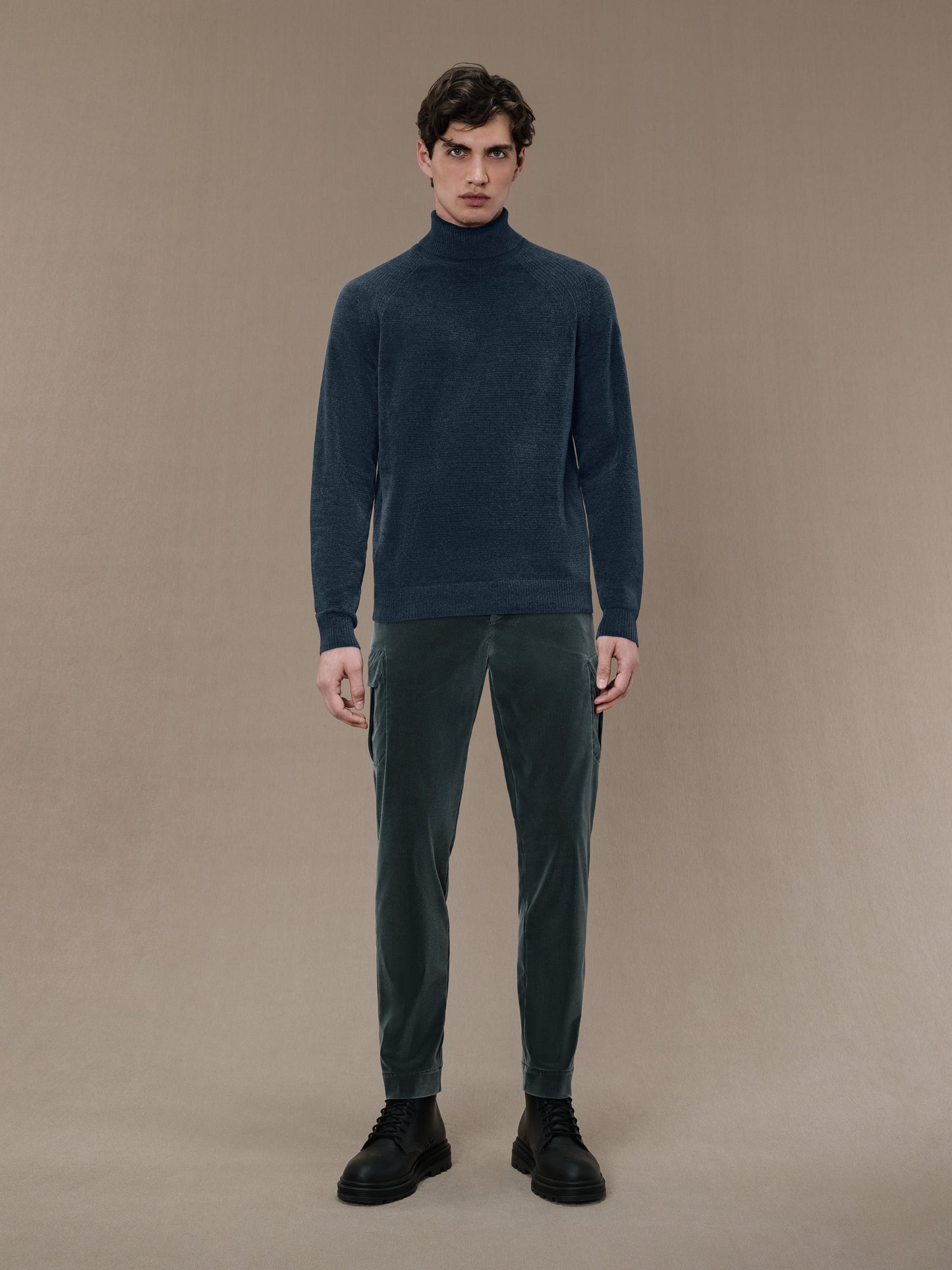 Velvet Turtleneck Knit