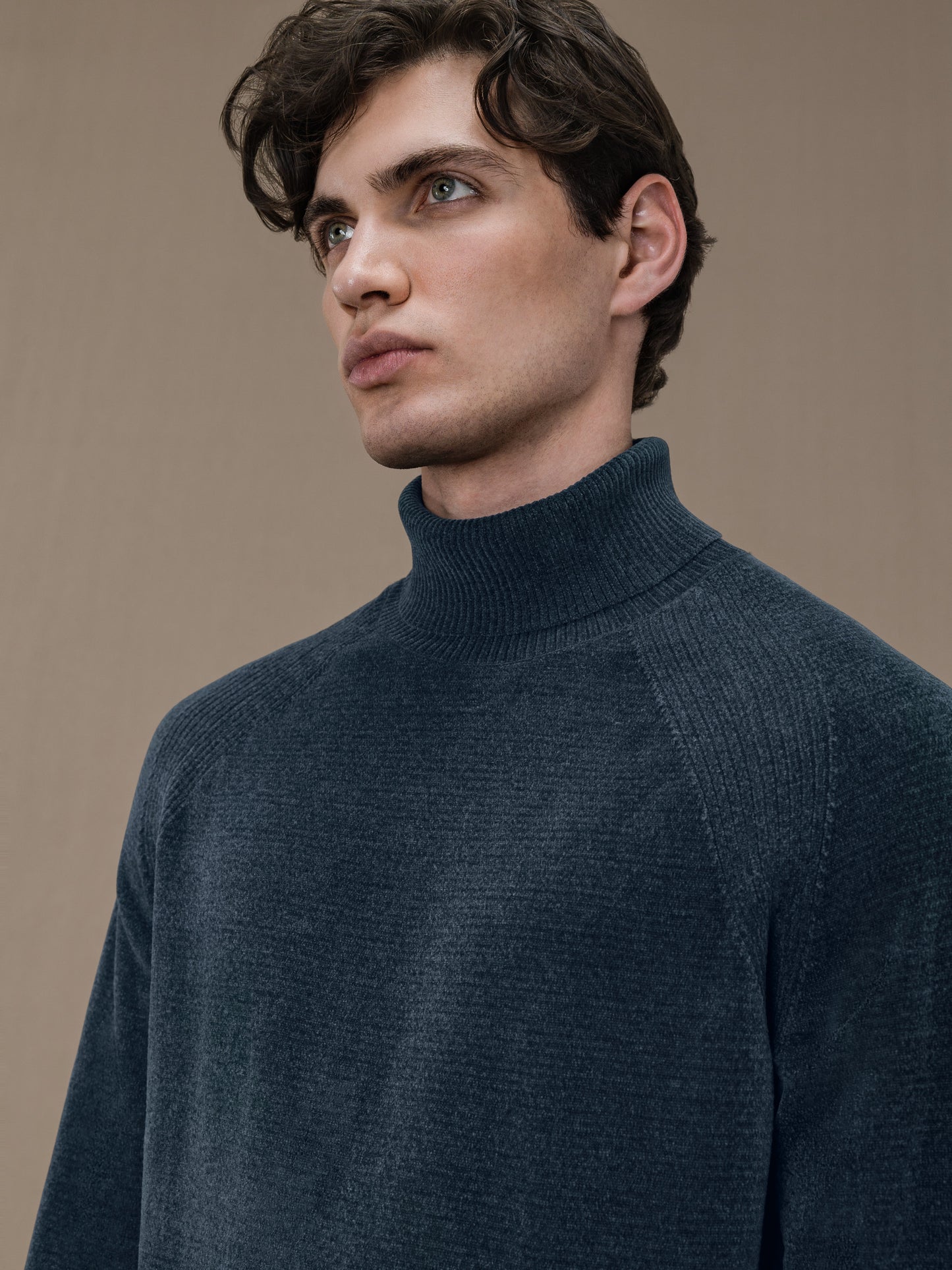 Velvet Turtleneck Knit