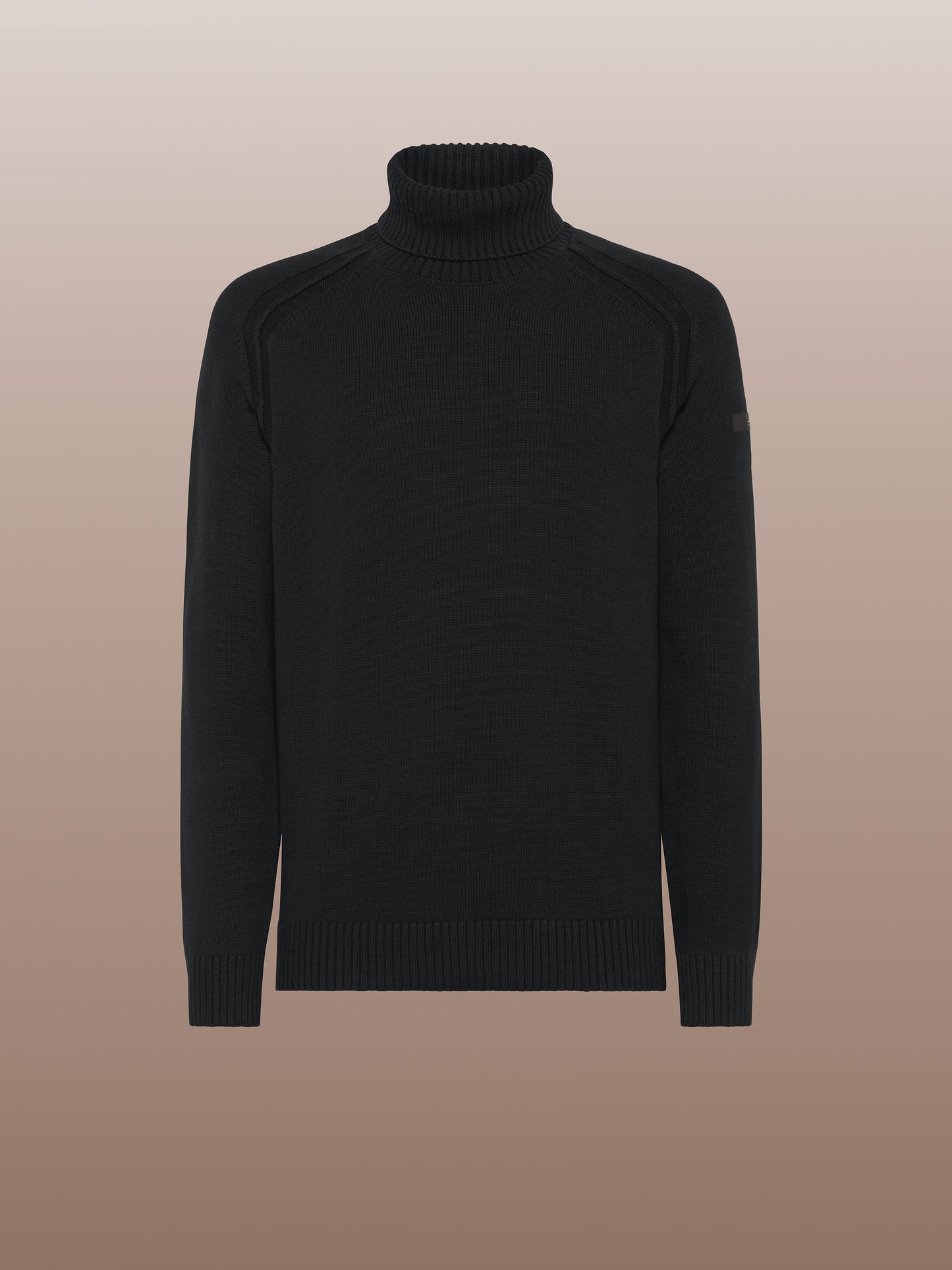 Cotton Plain Turtleneck Knit