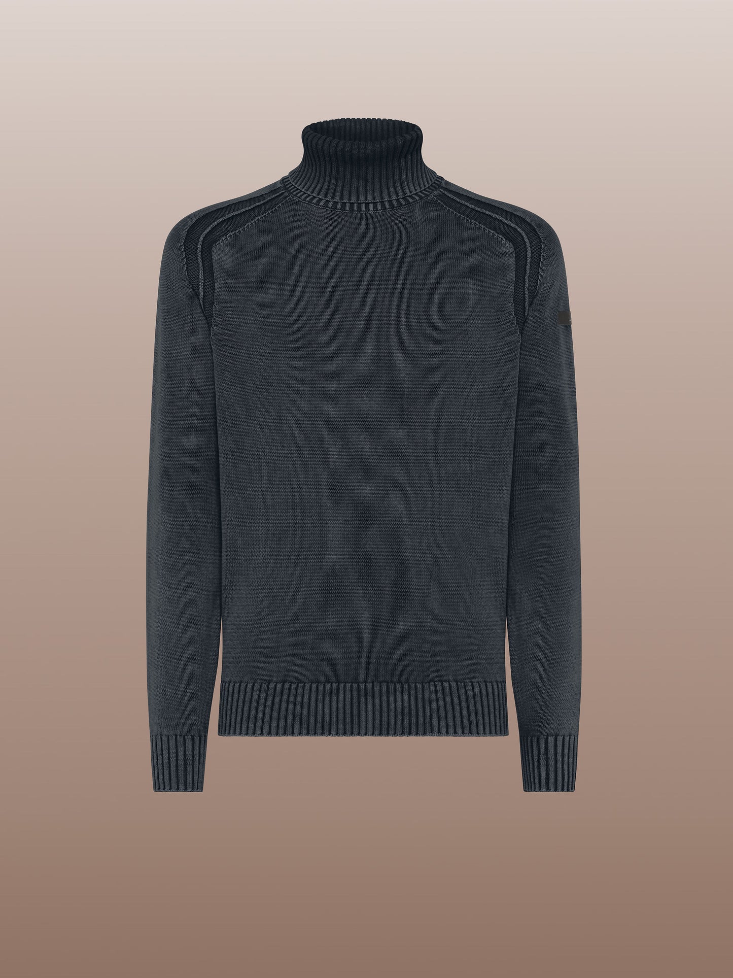 Cotton Techno Wash Turtleneck Knit