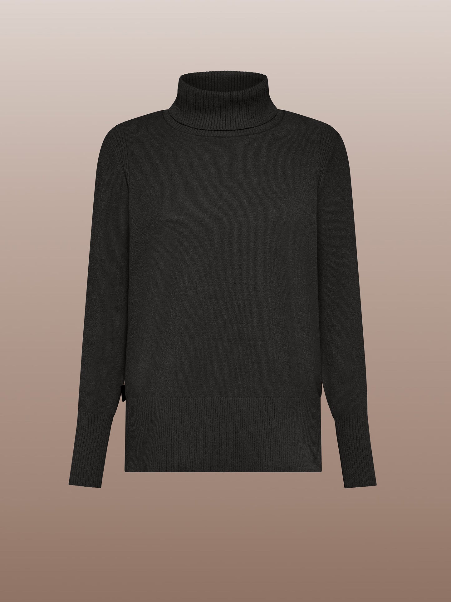 Velvet Vent Turtleneck Wom Knit