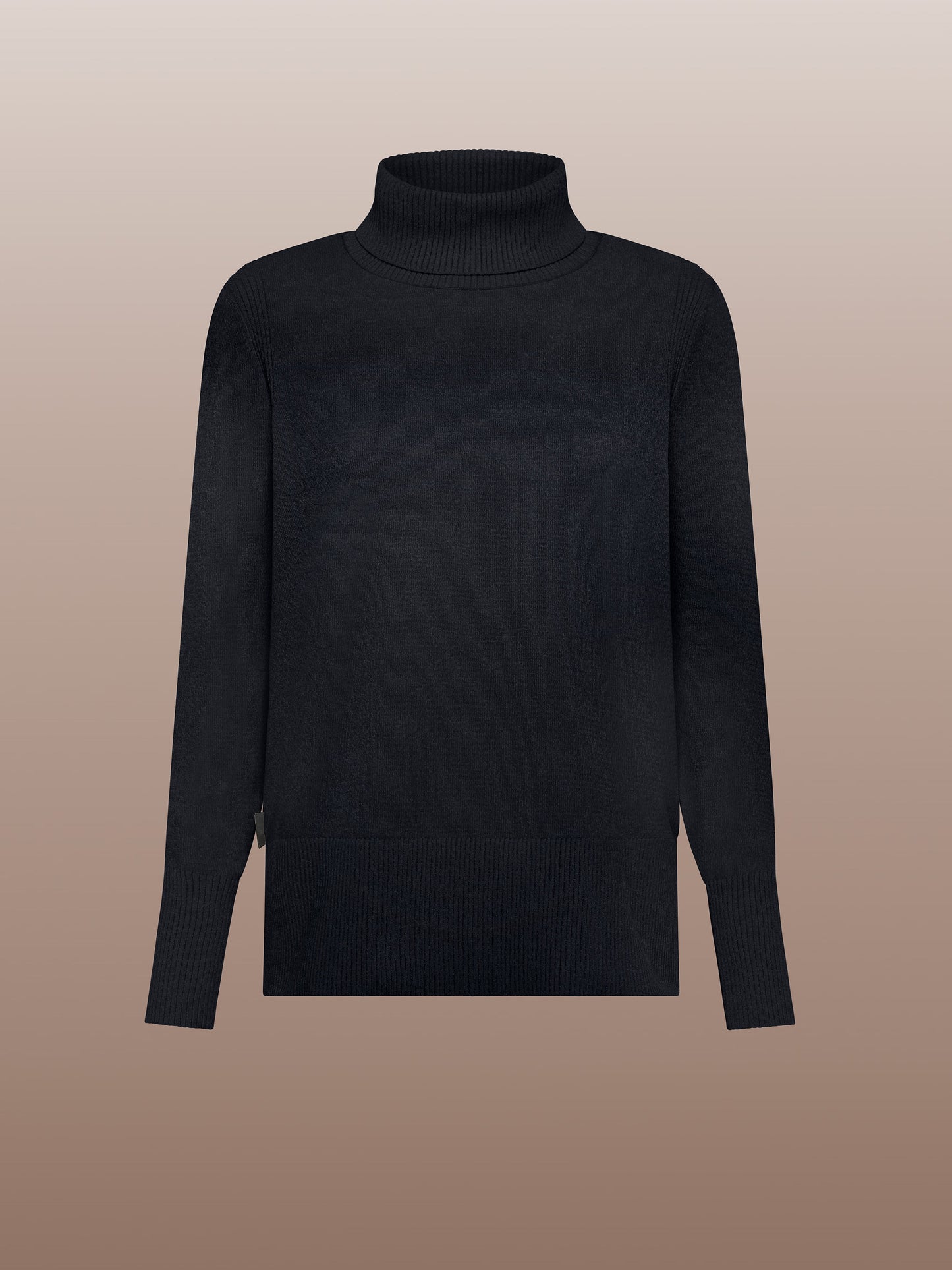 Velvet Vent Turtleneck Wom Knit