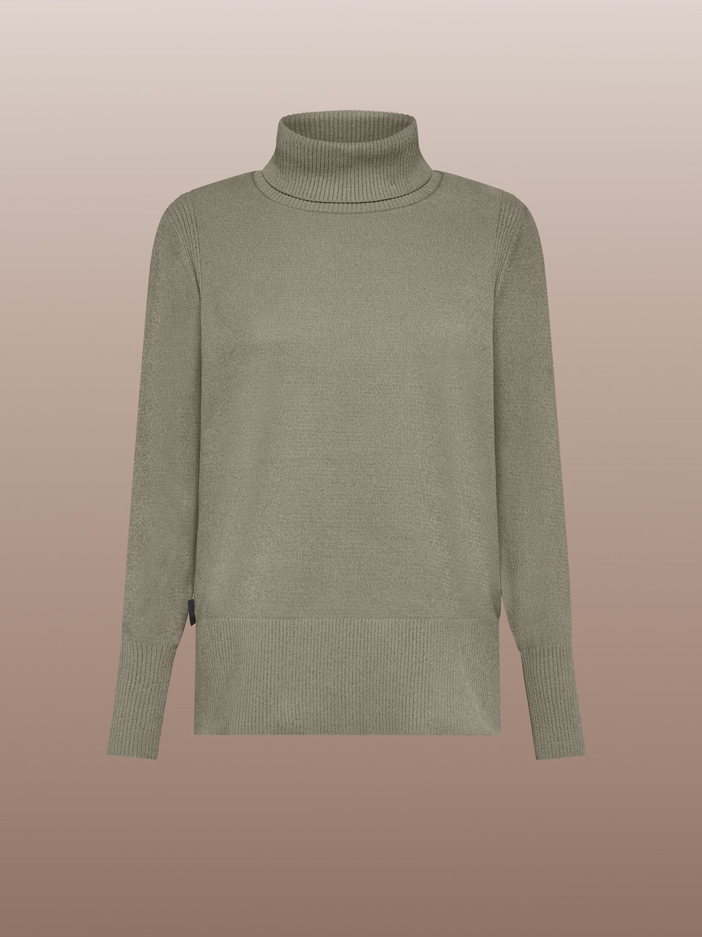 Velvet Vent Turtleneck Wom Knit