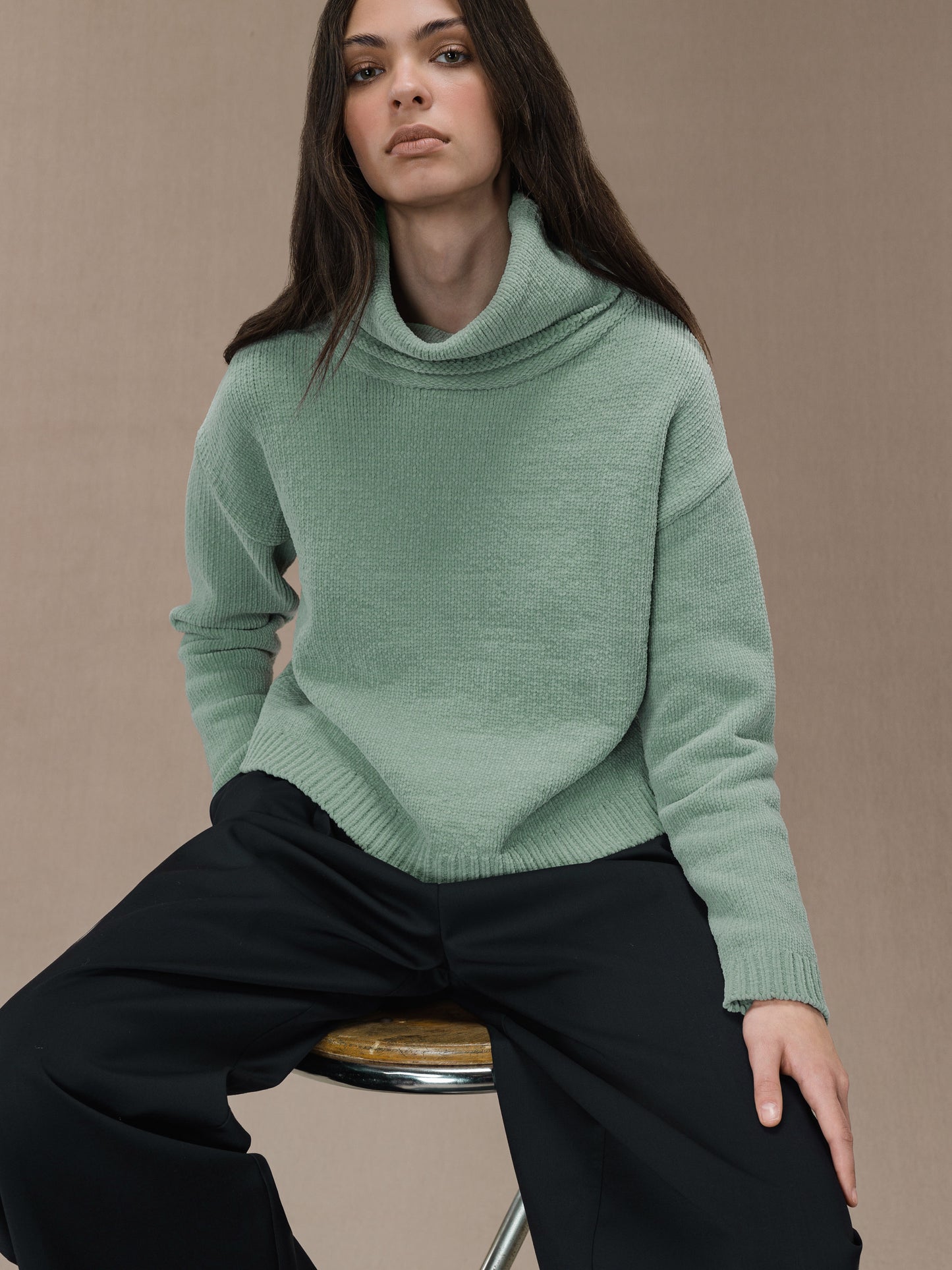 Cinematt Turtleneck Wom Knit