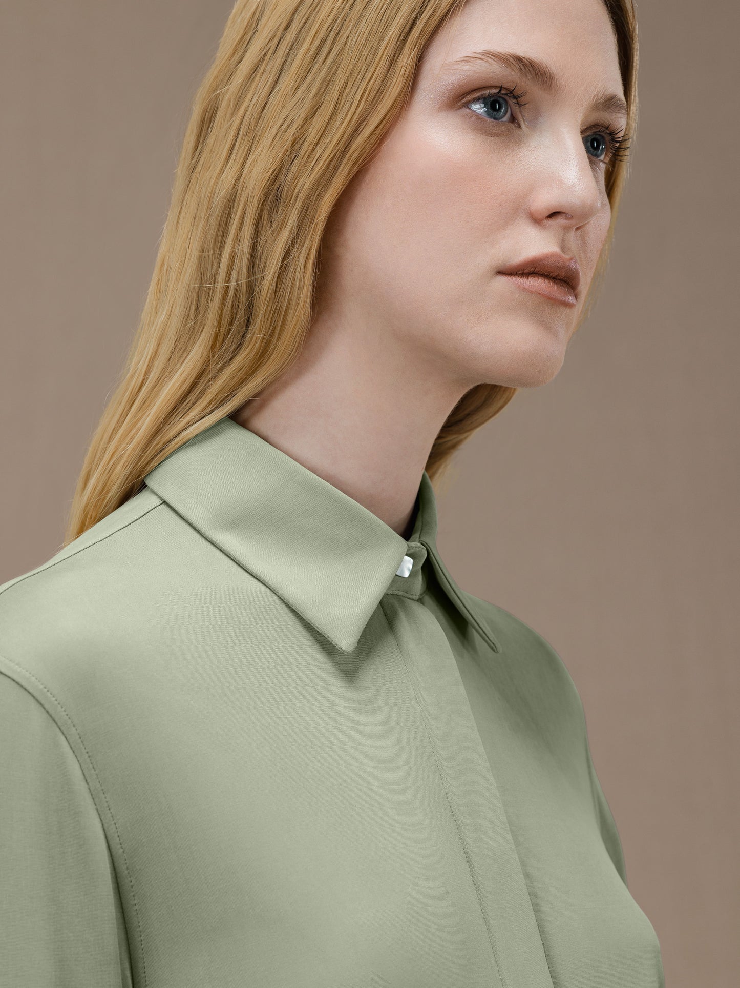 Cupro Plain Wom Shirt