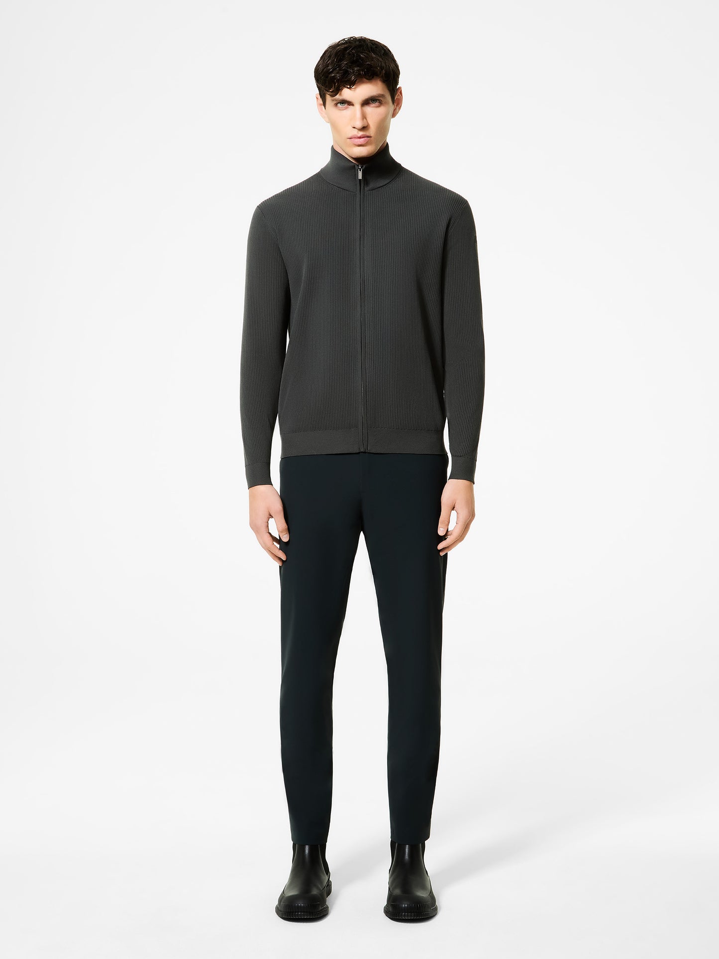 Amos Perlupin Full Zip Knit