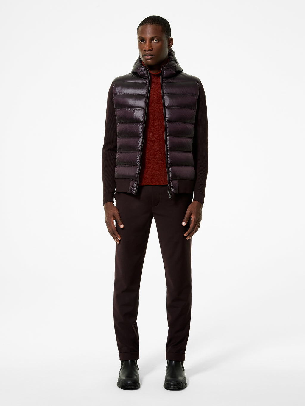 Amos Perlupin Duck Hood Zip Knit - RRD Roberto Ricci Designs - Official Online Store