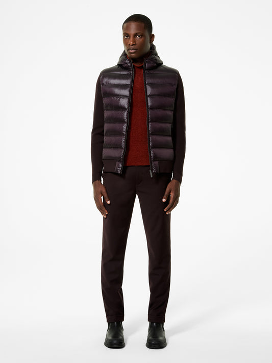 Amos Perlupin Duck Hood Zip Knit