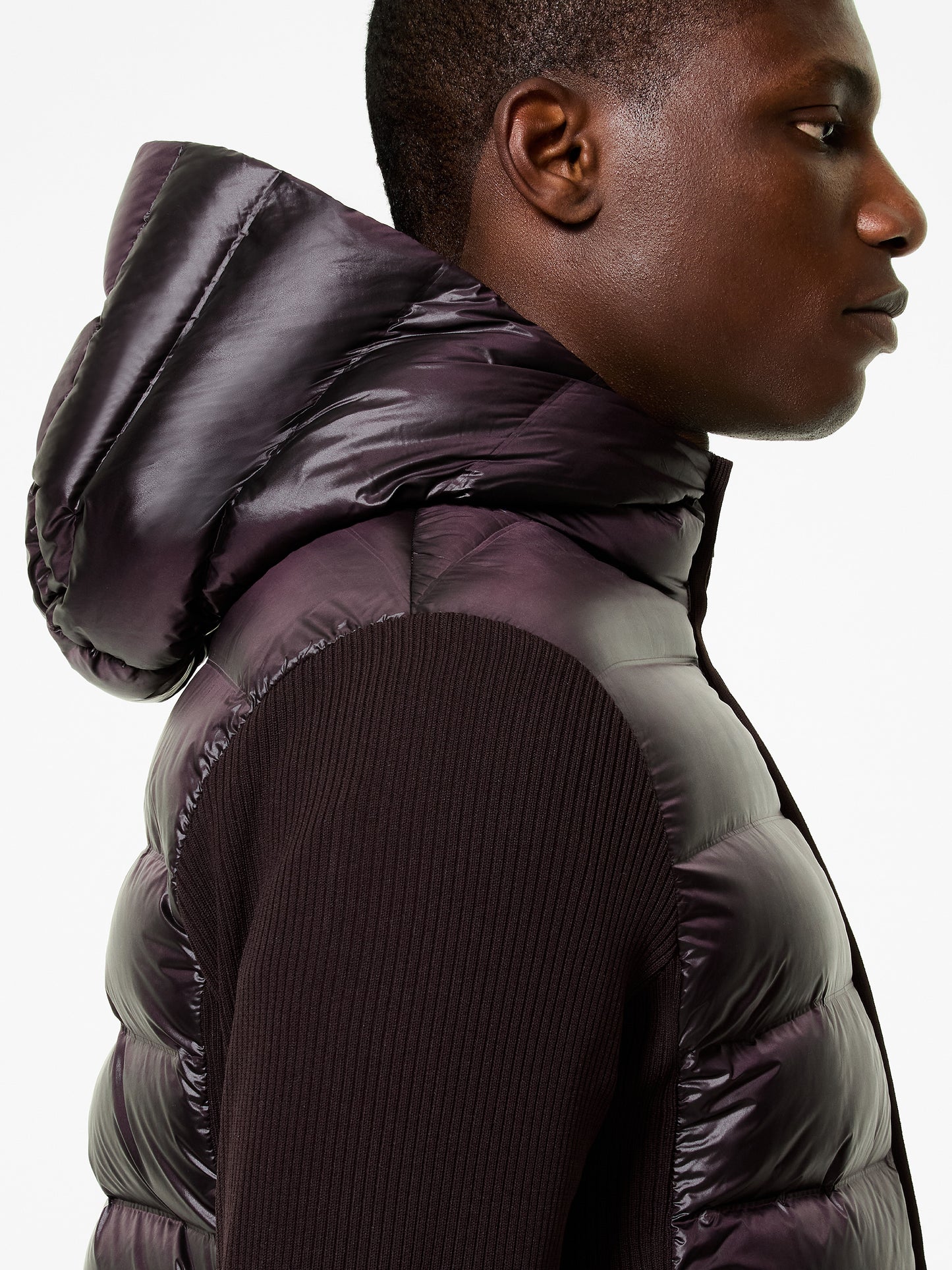 Amos  Perlupin Duck Hood Zip Knit