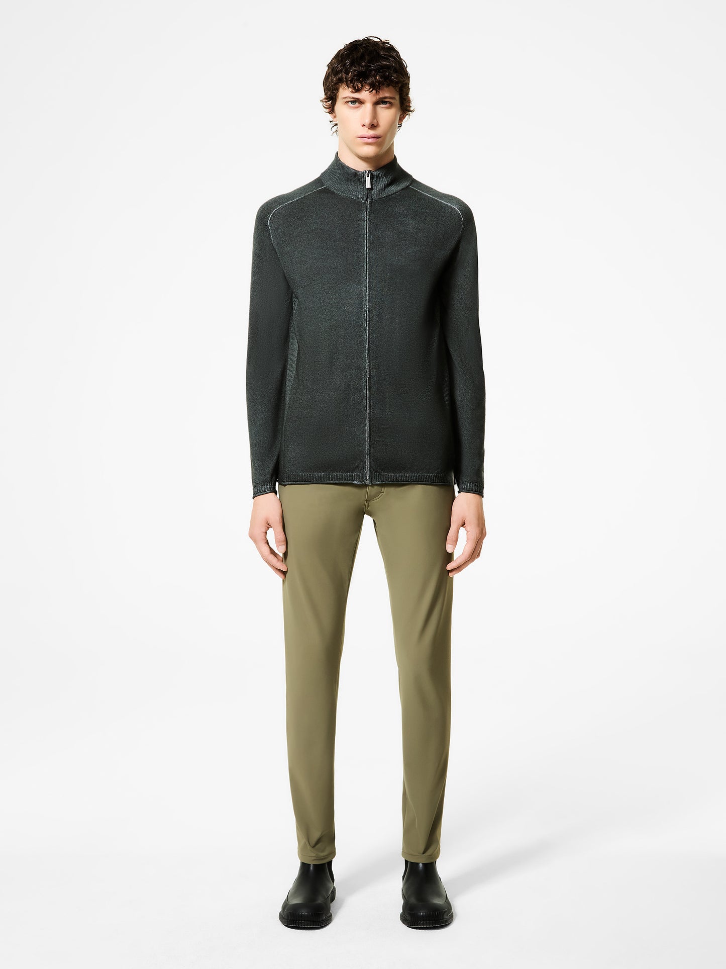 Crispy Full Zip Knit