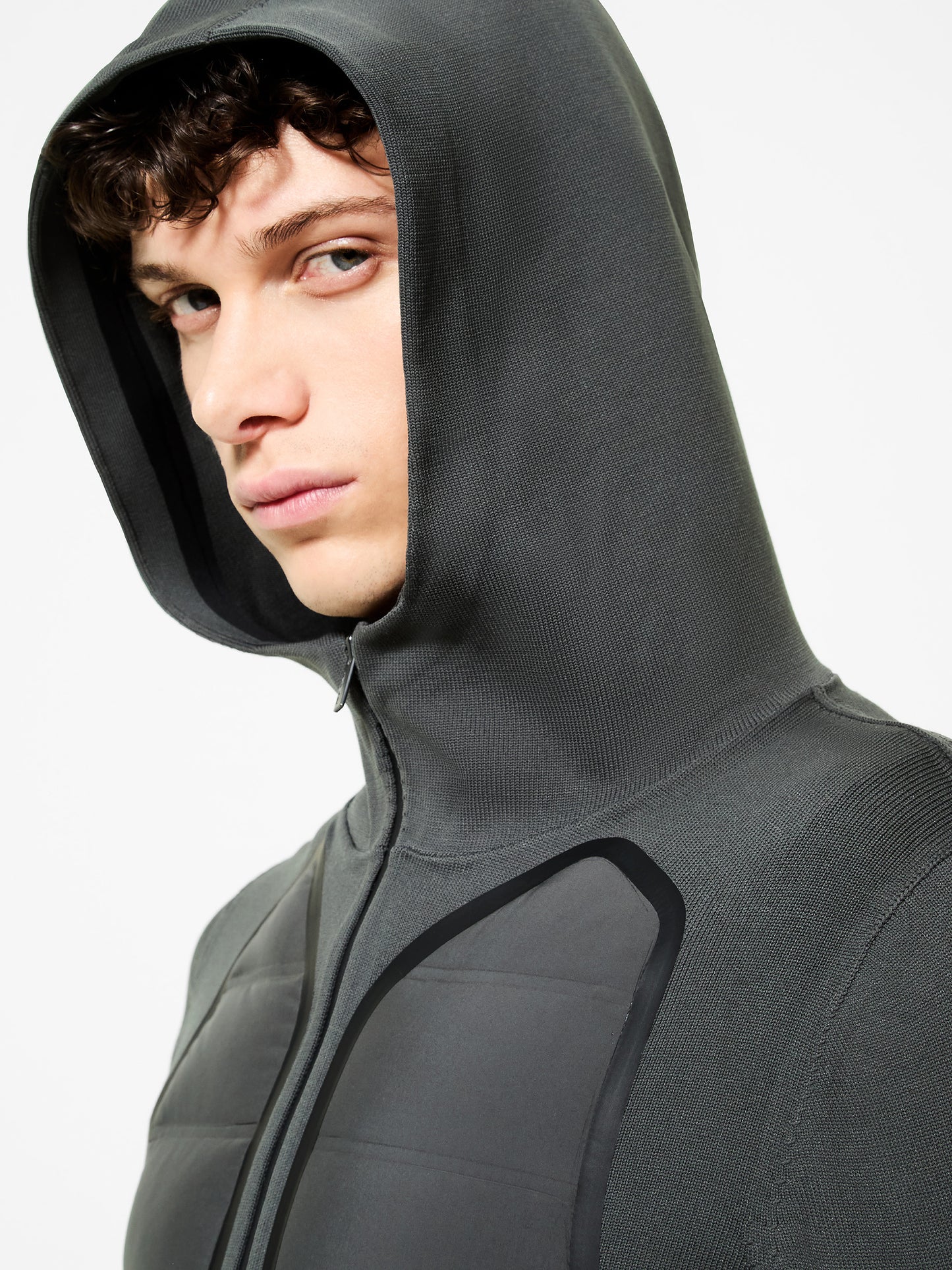 Bacon Duck Hood Zip Soft Knit