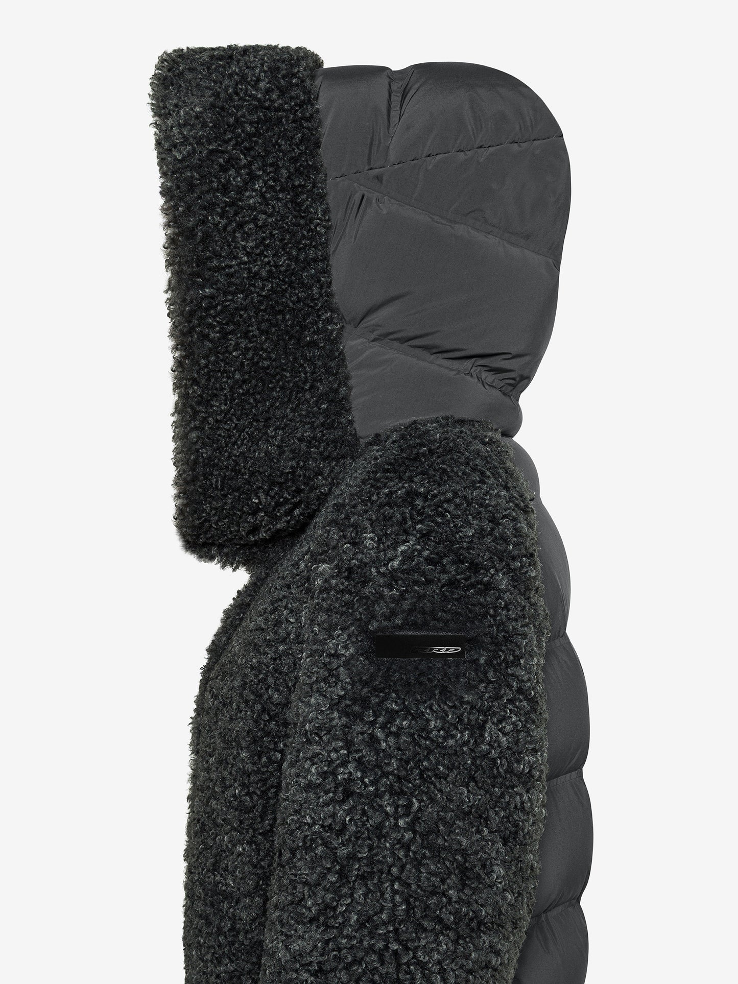 Lamb Hybrid Hood Wom Jkt