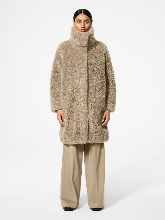 Lamb Hybrid Coat Wom Jkt