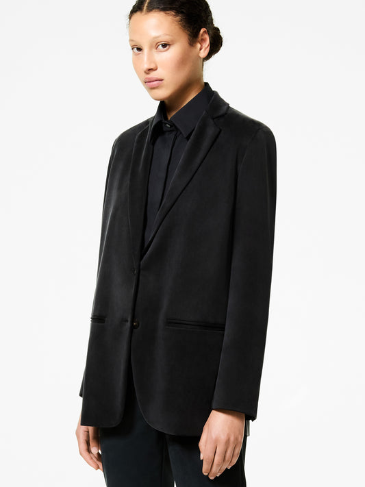 Cupro Boyfriend Wom Blazer