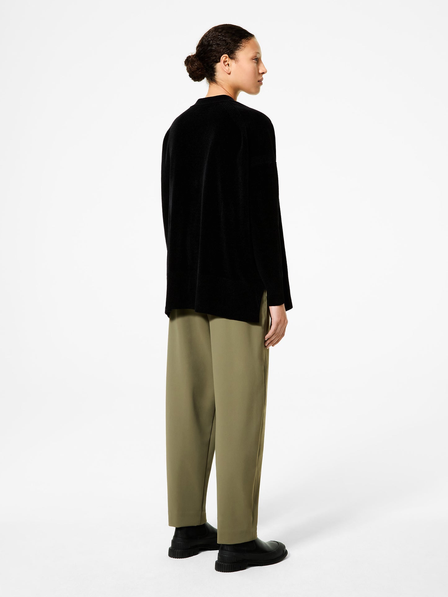 Velvet Vent Cardigan Wom Knit