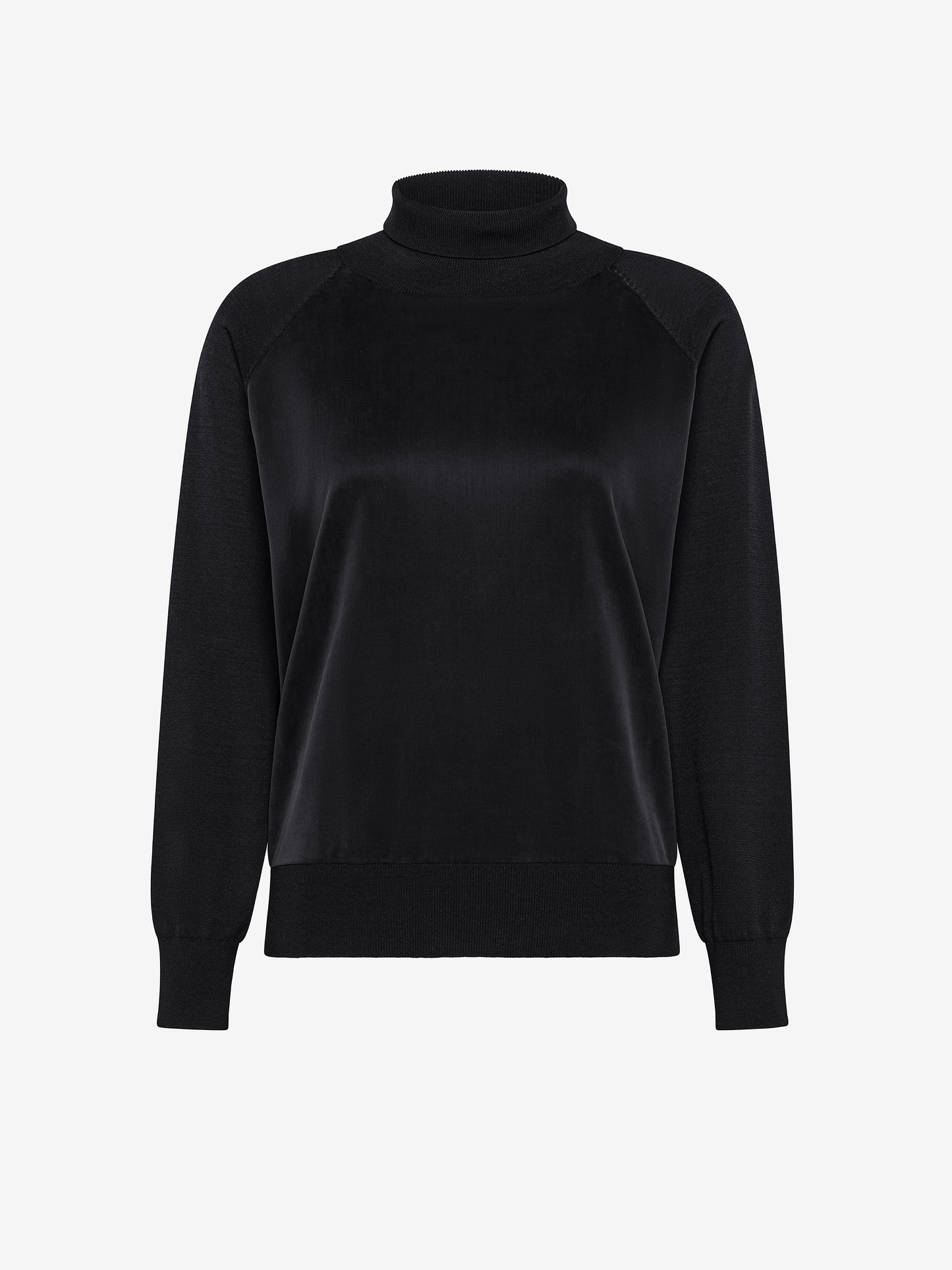 Cupro Turtleneck Wom Soft Knit