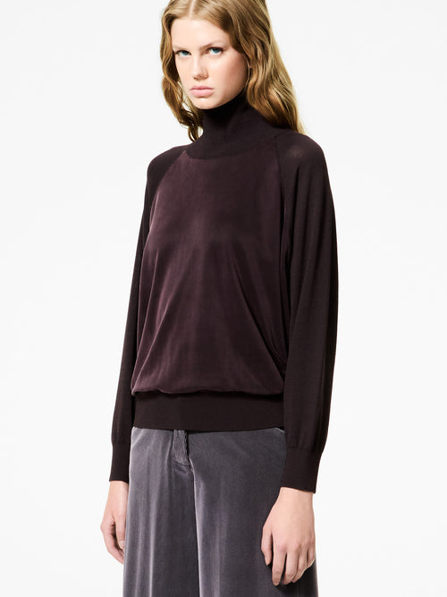 Cupro Turtleneck Wom Soft Knit - RRD Roberto Ricci Designs - Official Online Store