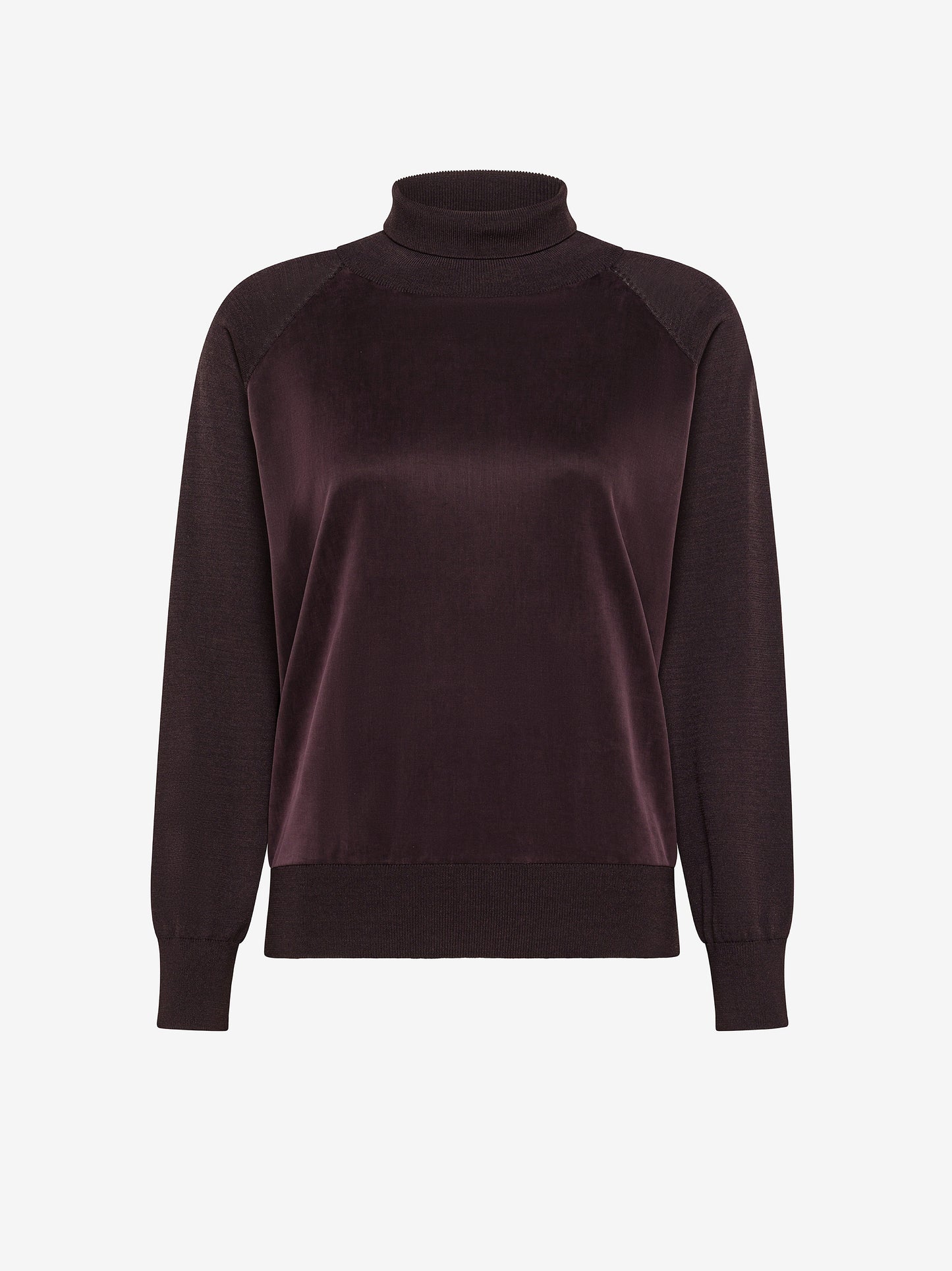 Cupro Turtleneck Wom Soft Knit