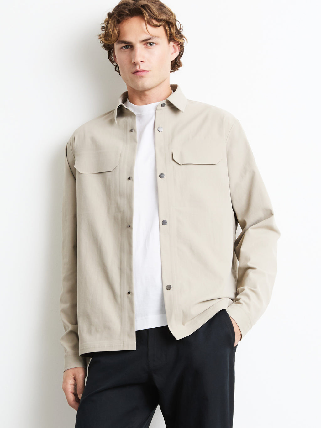 L_Glued Tech Overshirt Soft Jkt