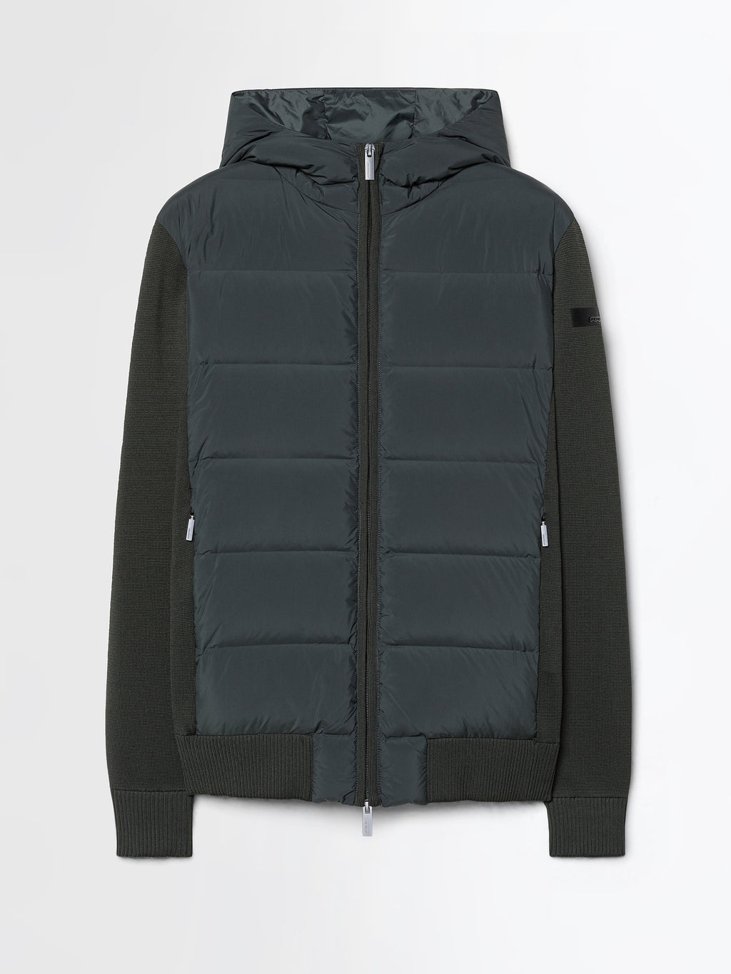 New Amos Hybrid Duck Hood Zip Soft Knit