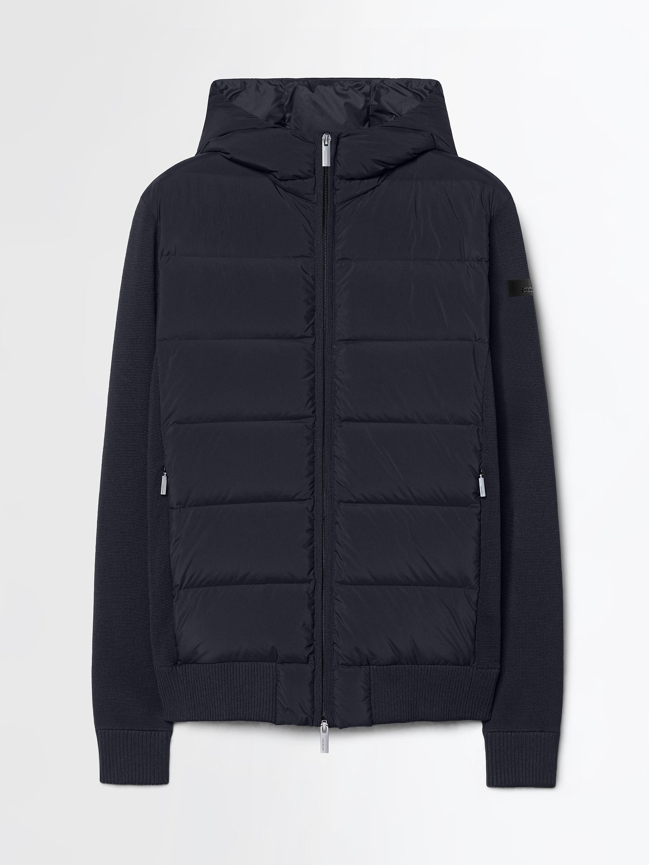 New Amos Hybrid Duck Hood Zip Soft Knit