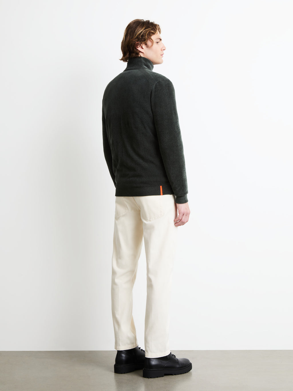 Velvet Dot Full Zip Soft Knit