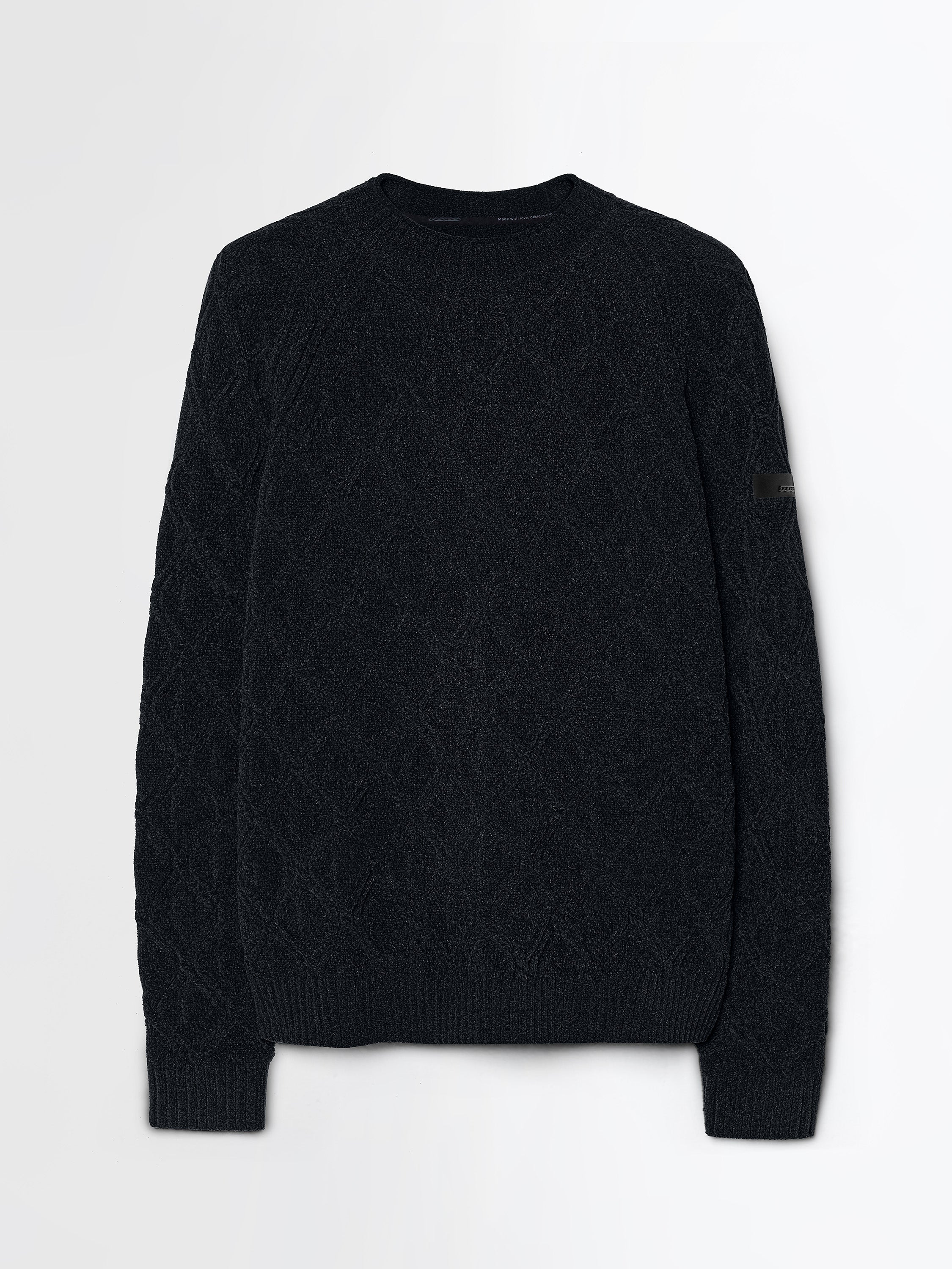 Velvet Rhombus Round Knit